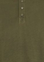 Grandad Collar Long Sleeve Tee Olive
