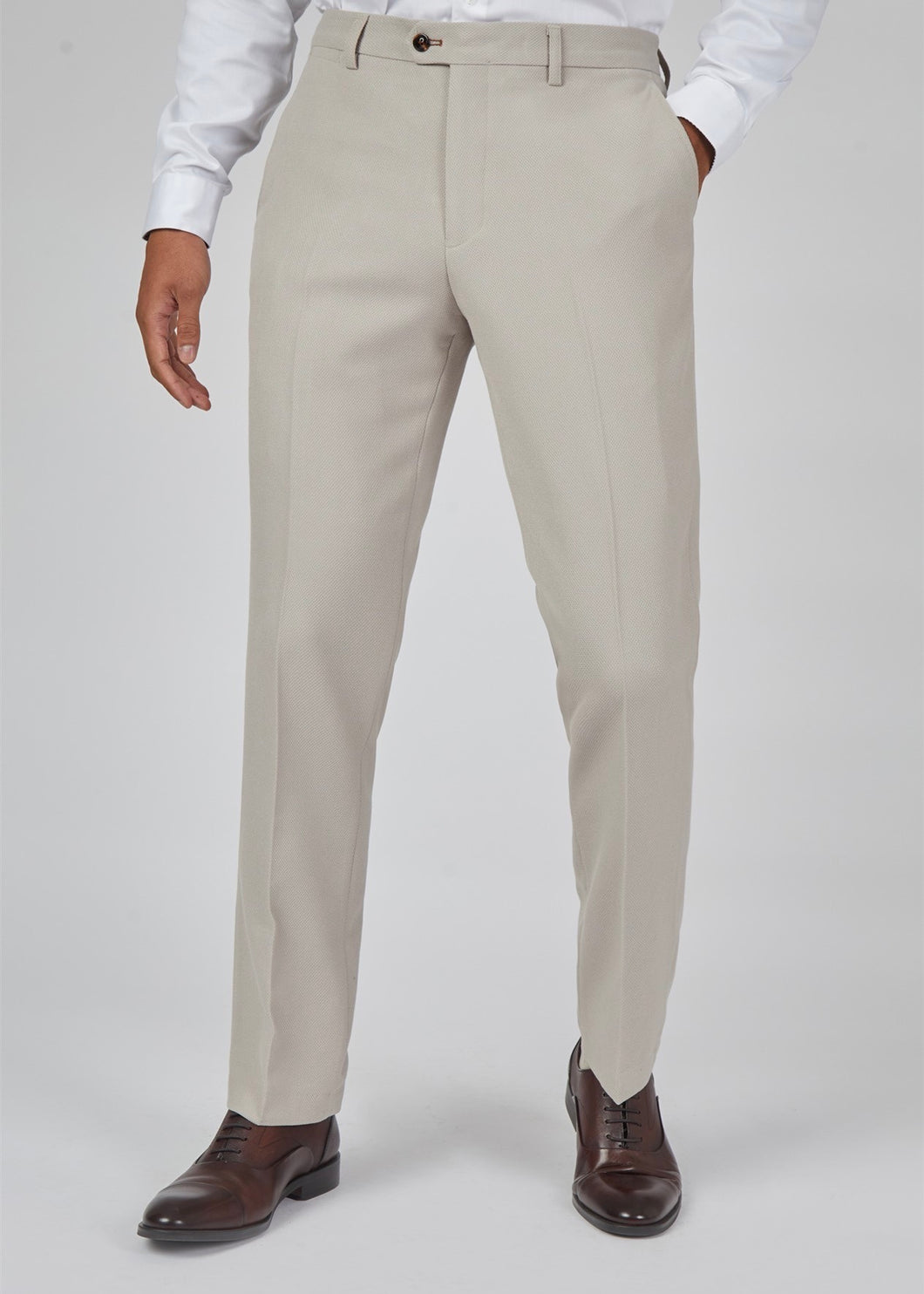 Stone men's suit Marc Darcy HM5 - front of trousers.