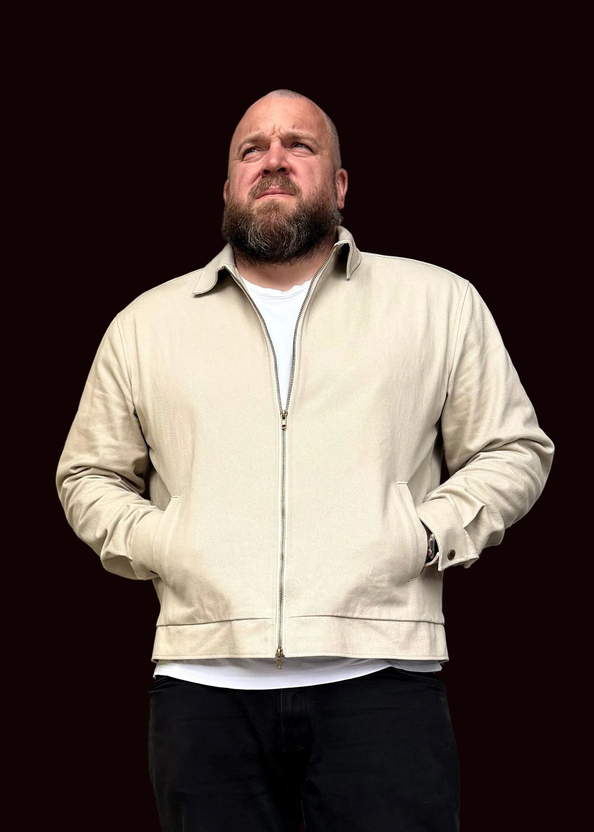 SUAVE OWL Twill Jacket Stone