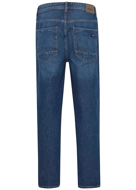 Men's Blue Jeans In Hurricane Fit - Reverse