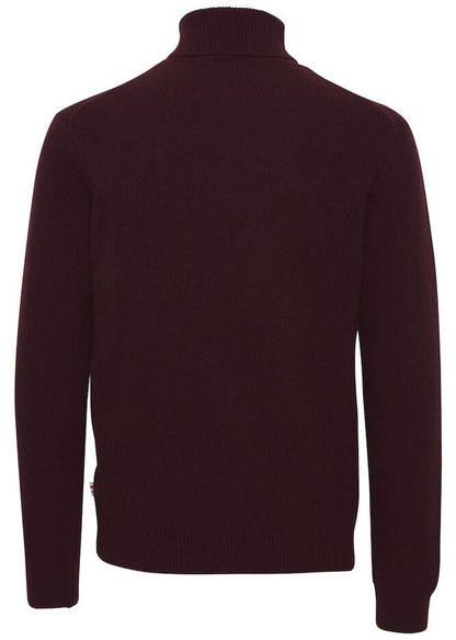 Lambswool Roll Neck Wine
