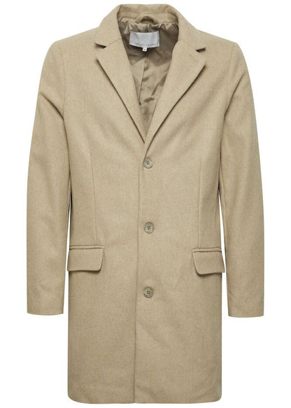 Men's Long Coat Beige