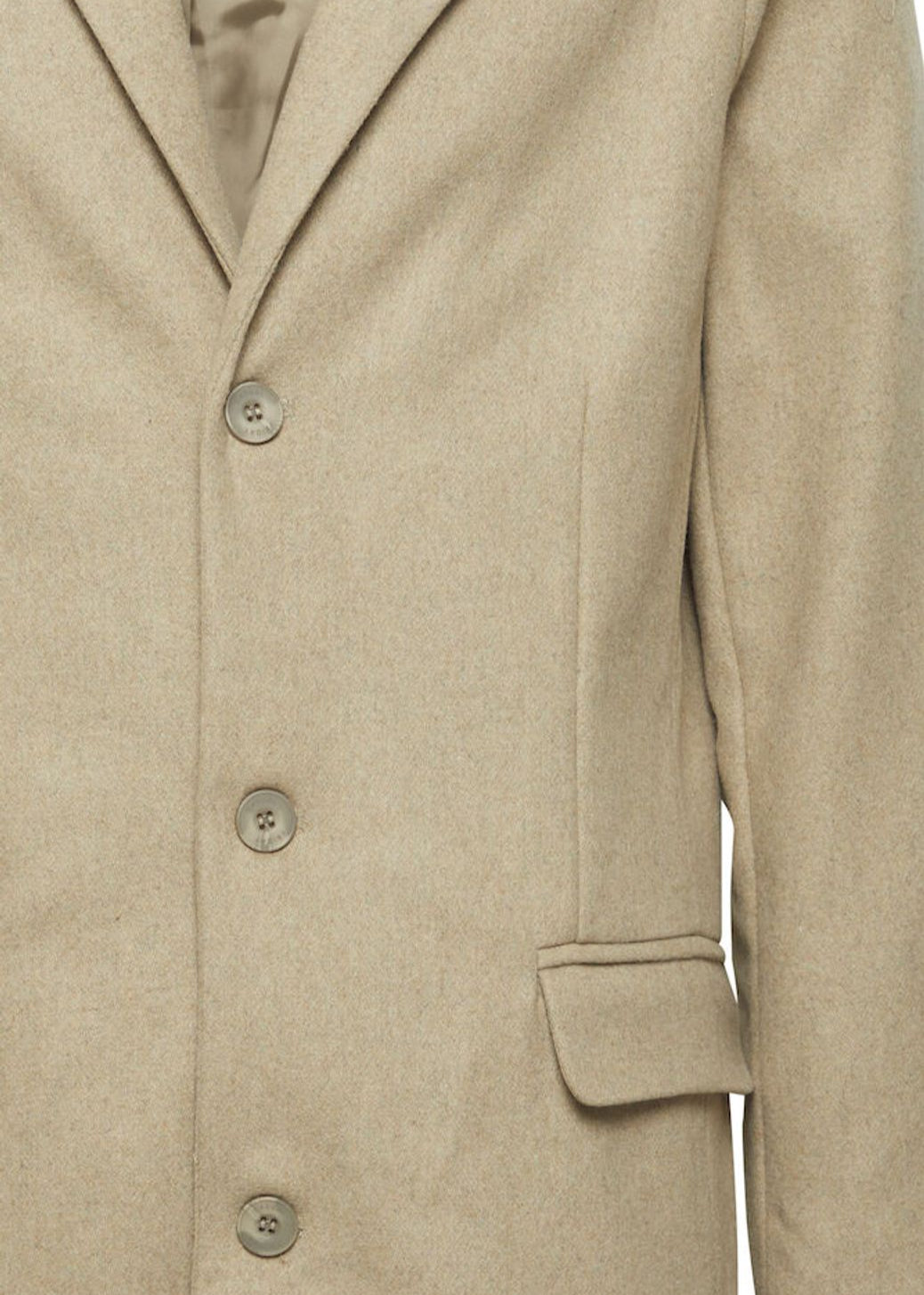 Men's Long Coat Beige
