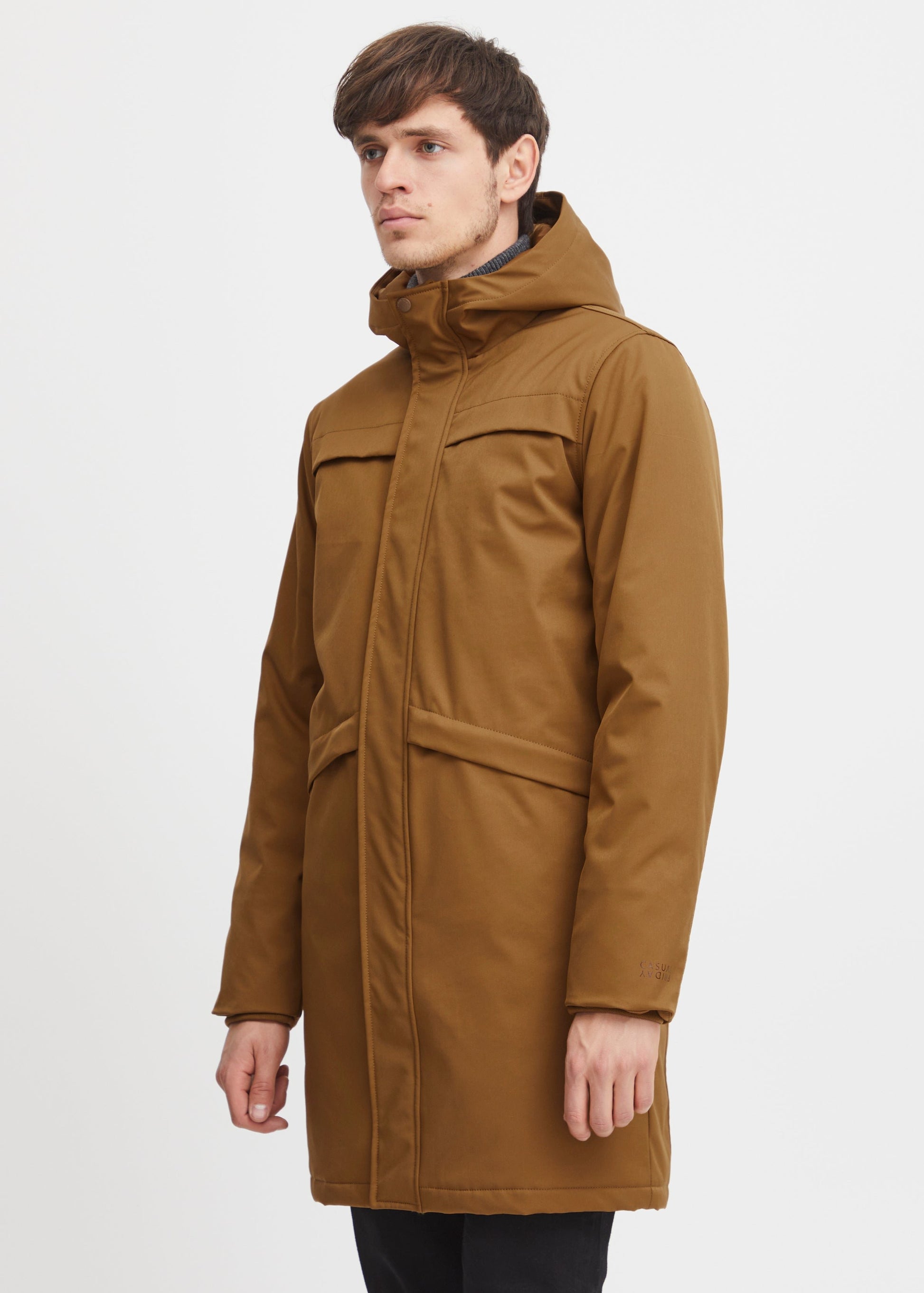 Long Parka Coat Caramel