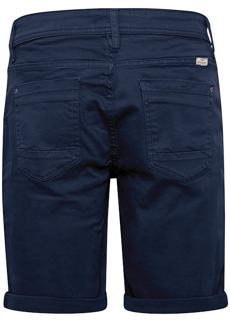 Men's Denim Shorts In Navy - Reverse