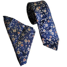 Load image into Gallery viewer, Blossom Tie &amp; Pocket Square Set
