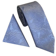 Load image into Gallery viewer, Paisley Tie &amp; Pocket Square Set
