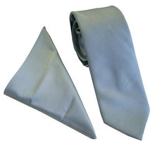 Load image into Gallery viewer, Plain Twill Tie &amp; Pocket Square Set
