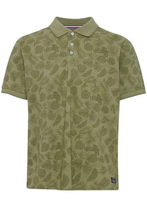 Men's Short Sleeved Polo Shirt Forest Leaves