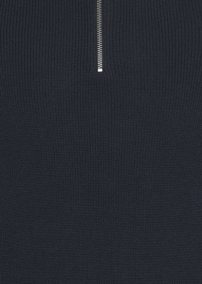 Quarter-Zip Soft Knit Jumper Navy
