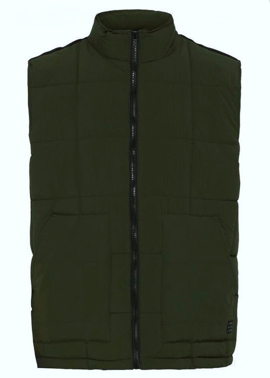 Quilted Gilet Dark Green
