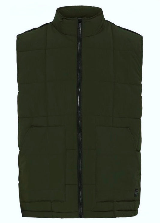 Quilted Gilet Dark Green