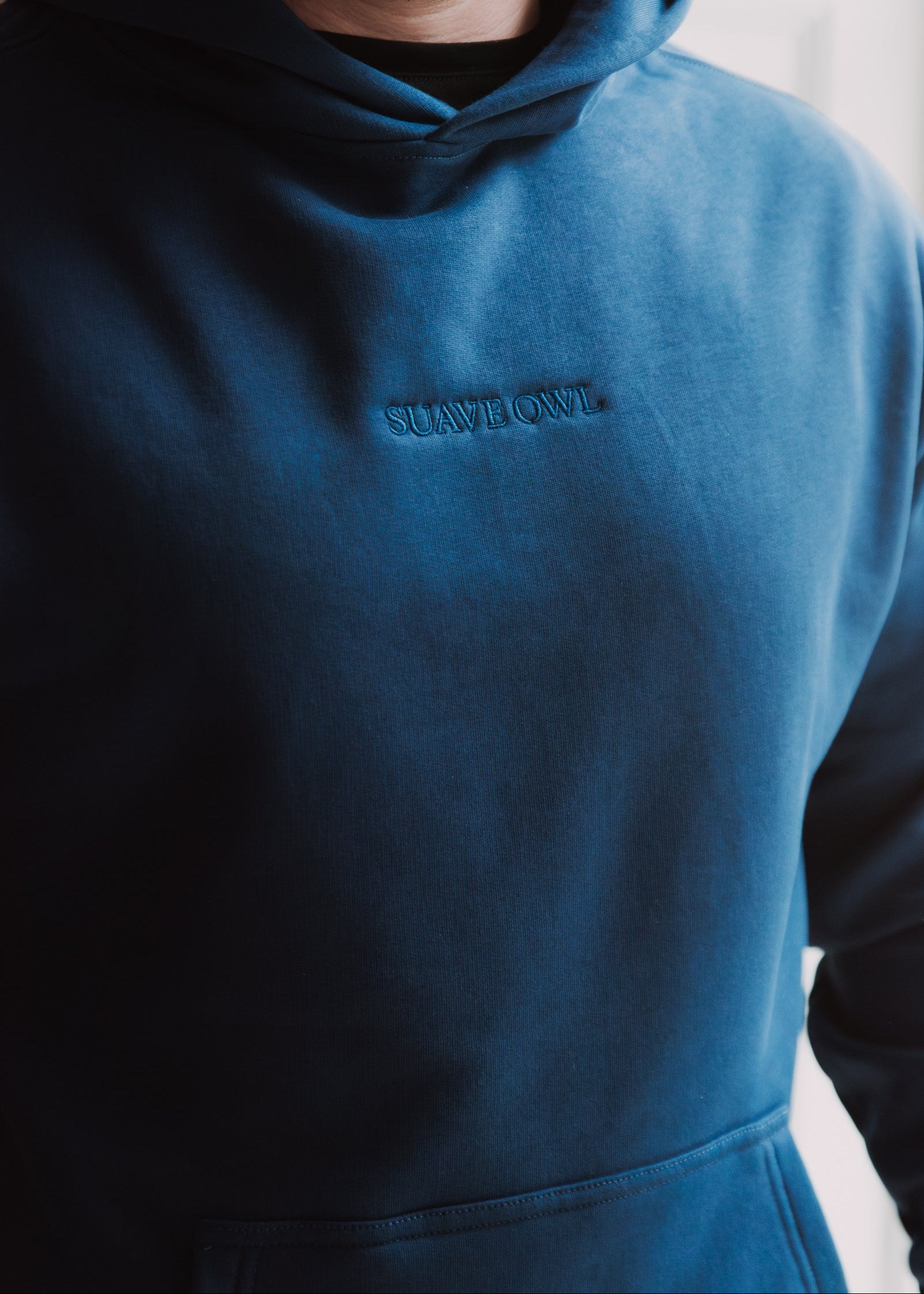 SUAVE OWL Blue Hoodie
