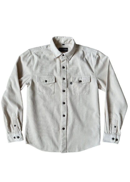 SUAVE OWL  Best Men's Corduroy Overshirt Stone