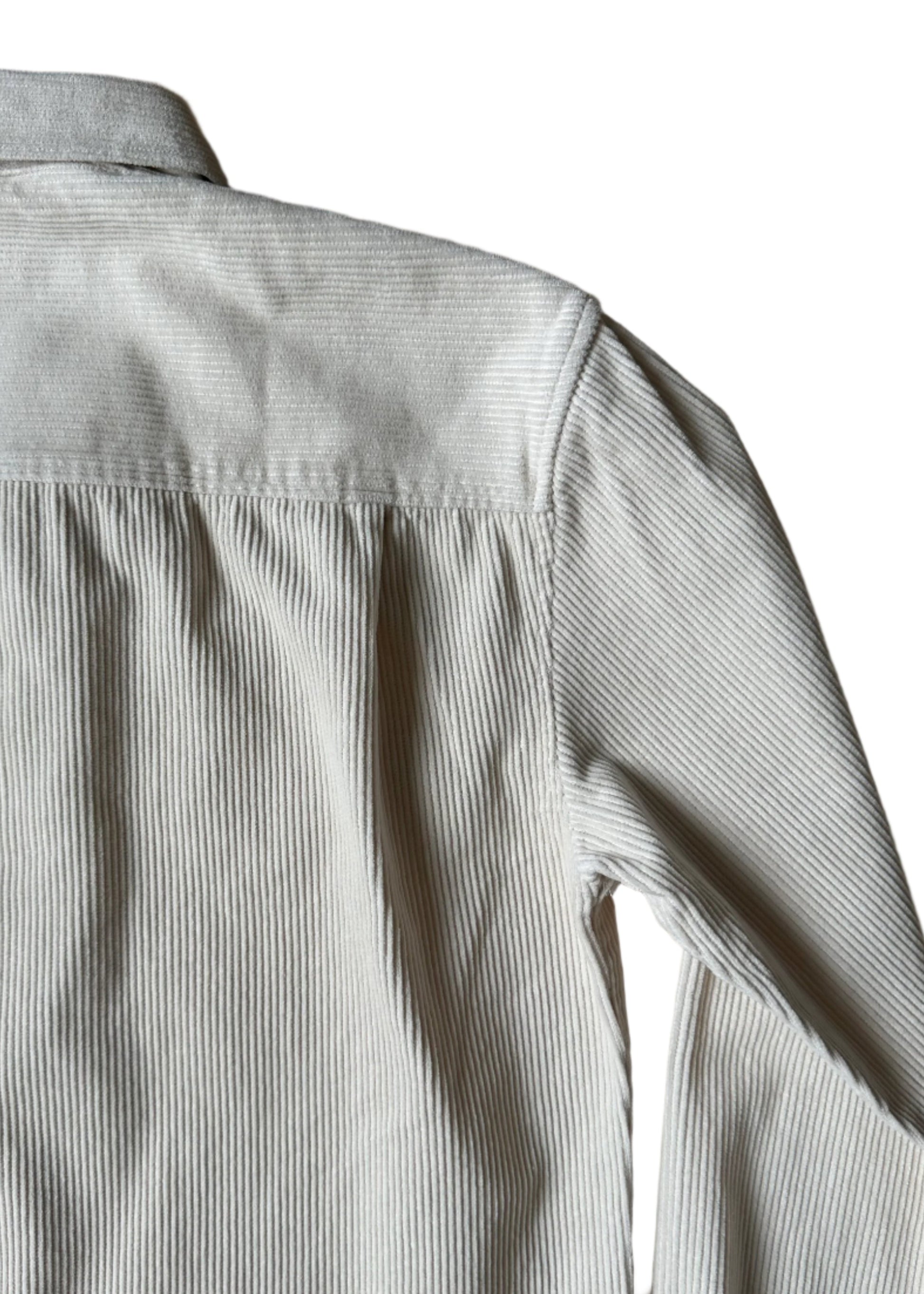 SUAVE OWL Men's Corduroy Overshirt Stone Pleat