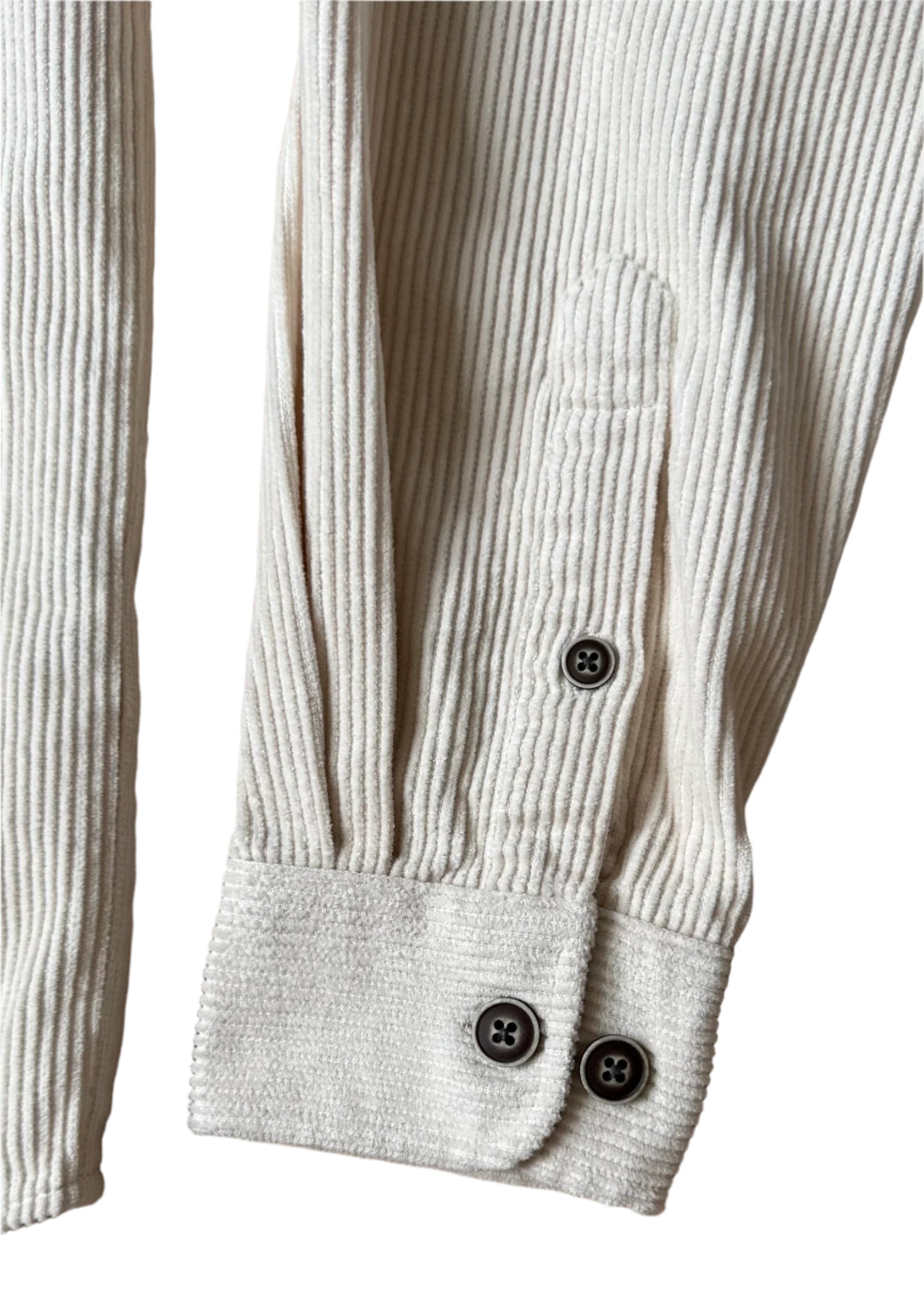 SUAVE OWL Men's Corduroy Overshirt Stone Cuff