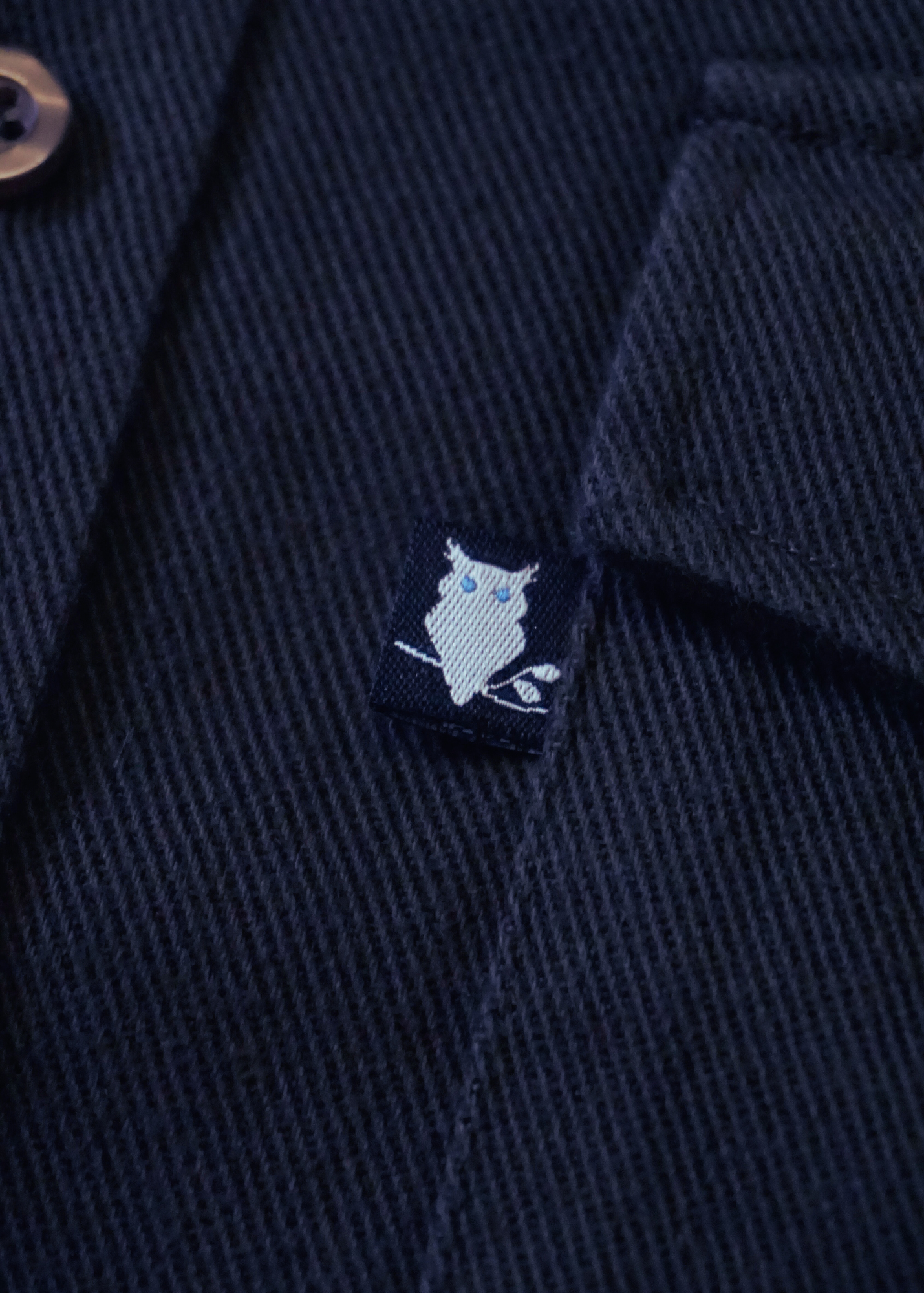 SUAVE OWL Twill Overshirt Navy
