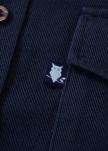 SUAVE OWL Twill Overshirt Navy