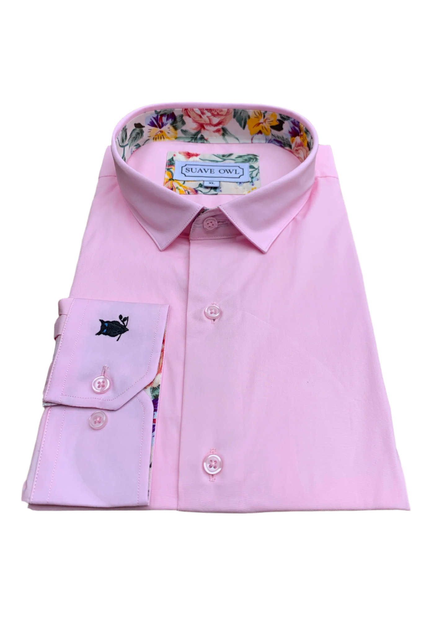 SUAVE OWL Plain Pink Shirt