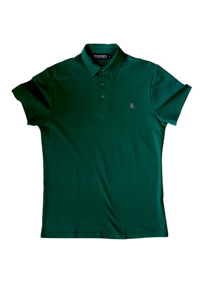 SUAVE OWL Men's Green Polo Shirt Short Sleeve