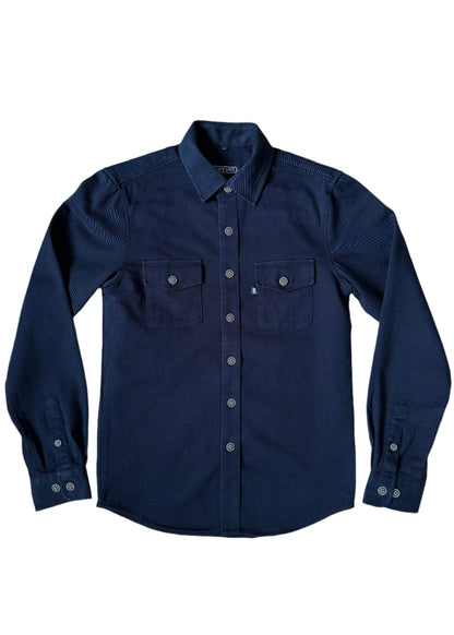 SUAVE OWL Men's Twill Overshirt Navy