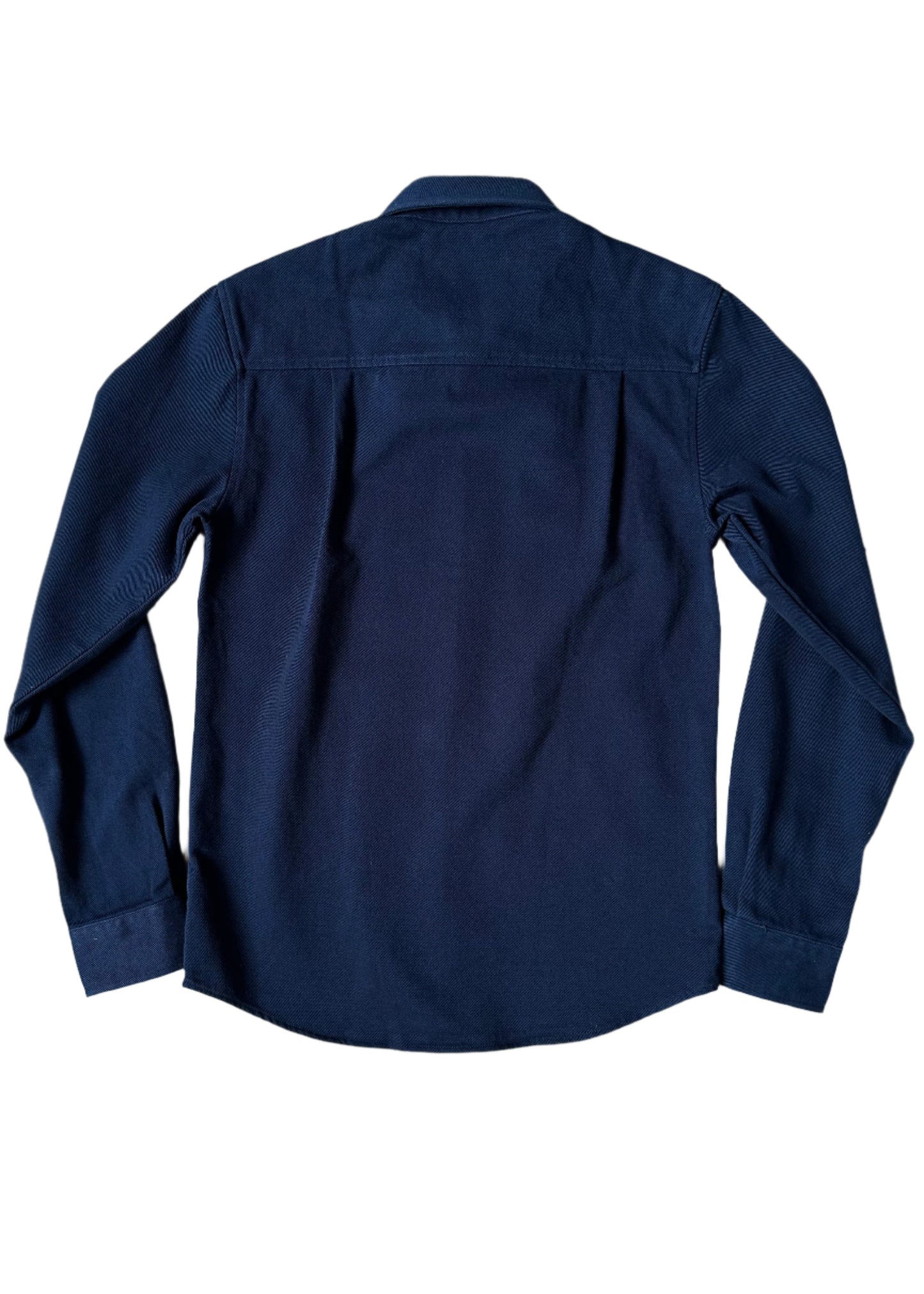 SUAVE OWL Men's Twill Overshirt Navy Back