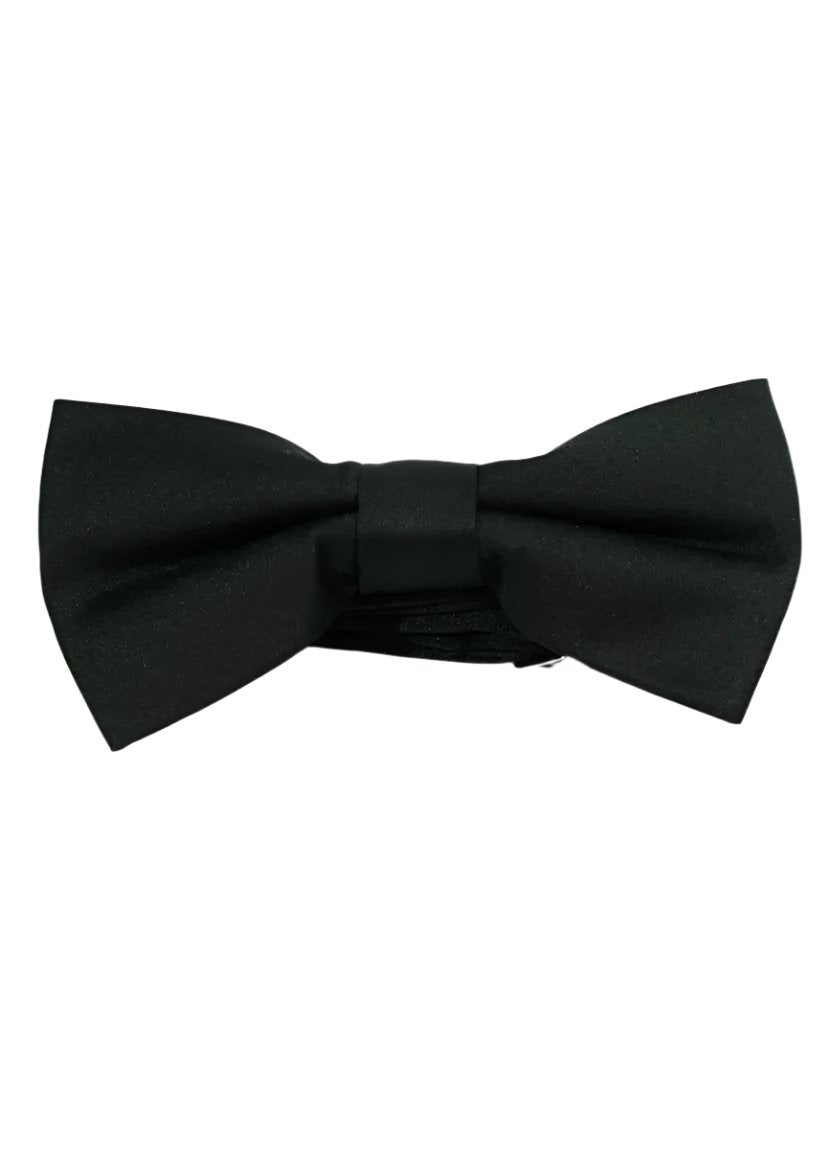 Self-Tie Plain Black Bow Tie