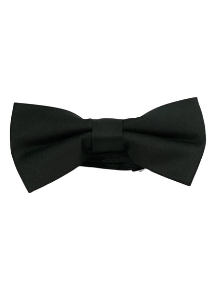 Self-Tie Plain Black Bow Tie