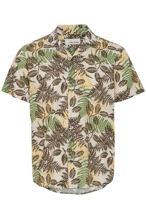 Short Sleeve Green Leaf Shirt