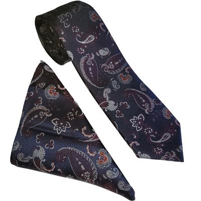 Strong Paisley Tie & Pocket Square Set