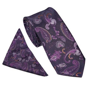 Strong Paisley Tie & Pocket Square Set