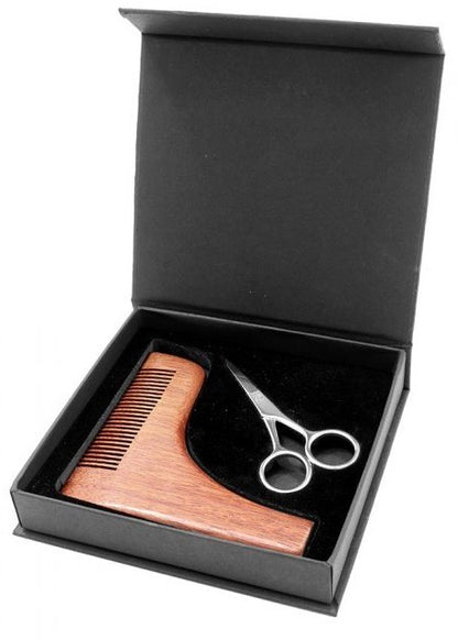 Beard Shaping Comb & Scissors Set