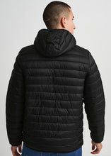 Load image into Gallery viewer, Black Puffa Hooded Jacket
