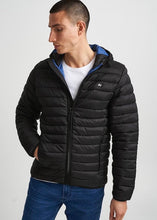 Load image into Gallery viewer, Black Puffa Hooded Jacket

