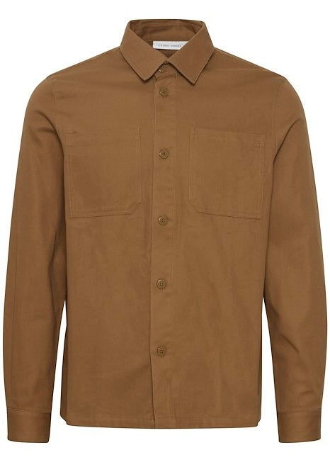 Casual Friday Twill Overshirt Caramel