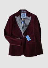 Load image into Gallery viewer, Cavani Rosa Wine Velvet Jacket
