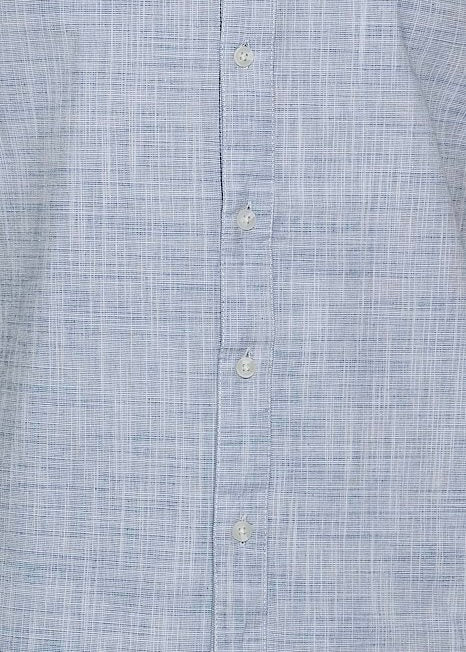 Cotton Pale Blue Grandad Shirt