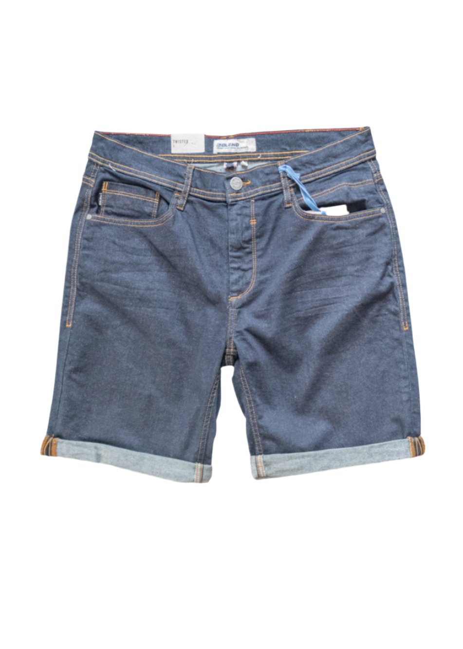 Denim Shorts Raw Blue