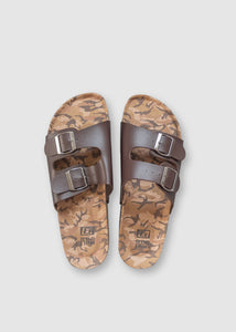 Double Strap Sandals Coffee