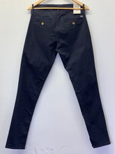 Load image into Gallery viewer, The reverse of Navy Chino Stretch Straight Leg
