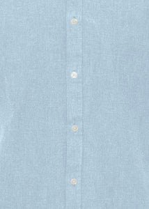 Short-Sleeve Cotton Shirt Pale Blue