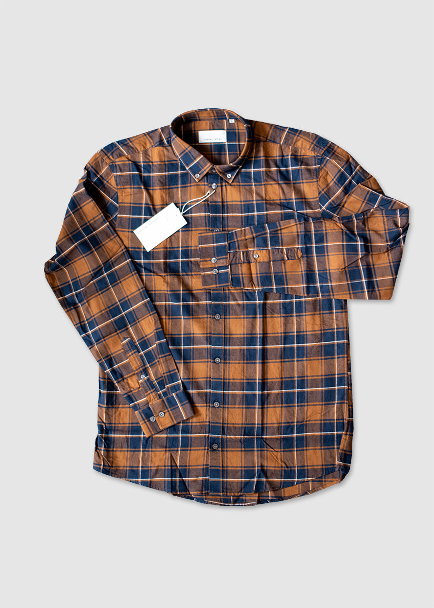 Lumberjack Shirt Ginger Orange Navy