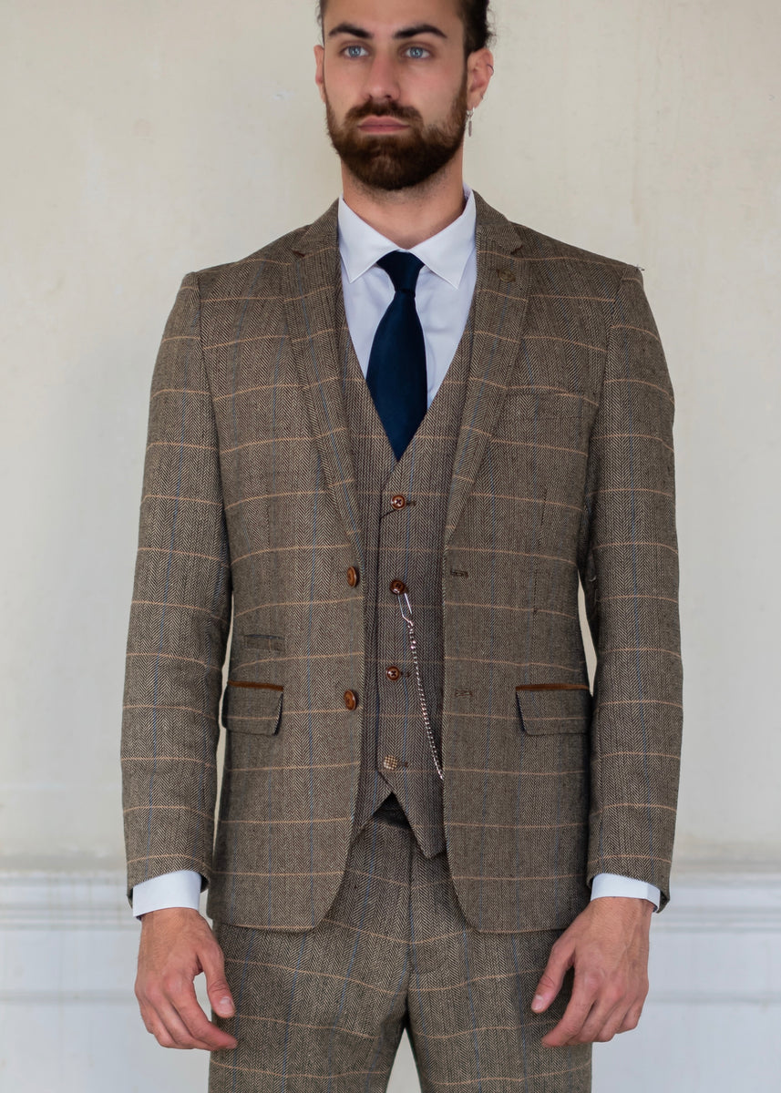 Marc Darcy Ted Tweed Jacket | Tweed Suit | SUAVE OWL MENSWEAR – Suave ...