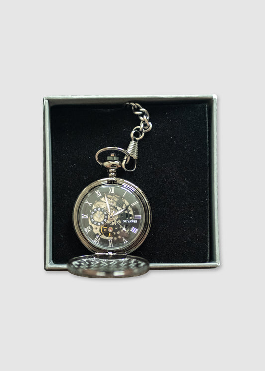 Mechanical Pocket Watch Black