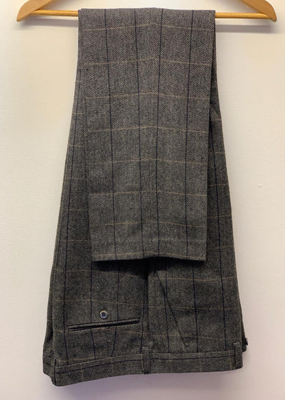 Cavani Albert Grey Tweed Trousers to be paired with a matching waistcoat or jacket