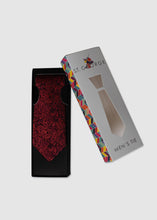 Load image into Gallery viewer, Paisley Pattern Tie Red
