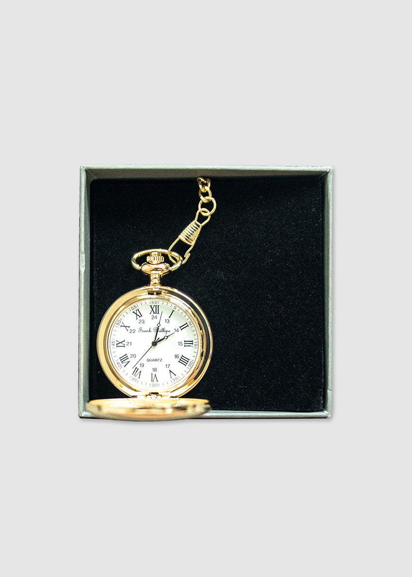 Pocket Watch Gold Battery Operated