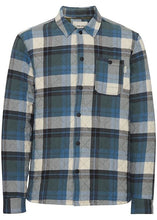 Load image into Gallery viewer, Quilted Lumberjack Overshirt Blue &amp; Turquoise
