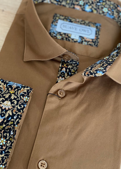 SUAVE OWL Caramel Shirt