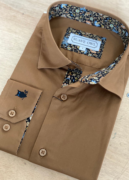 SUAVE OWL Caramel Shirt